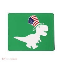 American T-Rex Dinosaur USA Flag Mousepad thumb 0