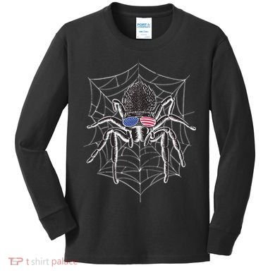 American Tarantula Spider Kids Long Sleeve Shirt