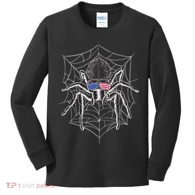 American Tarantula Spider Kids Long Sleeve Shirt