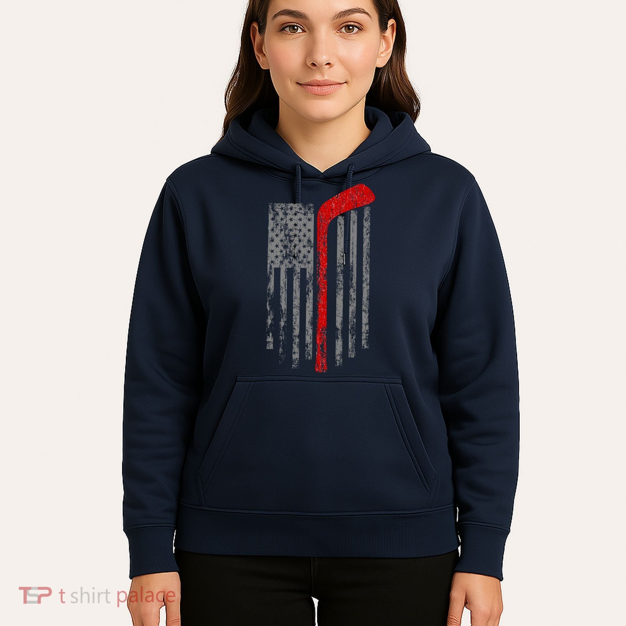 American Team Hockey USA Flag Hoodie