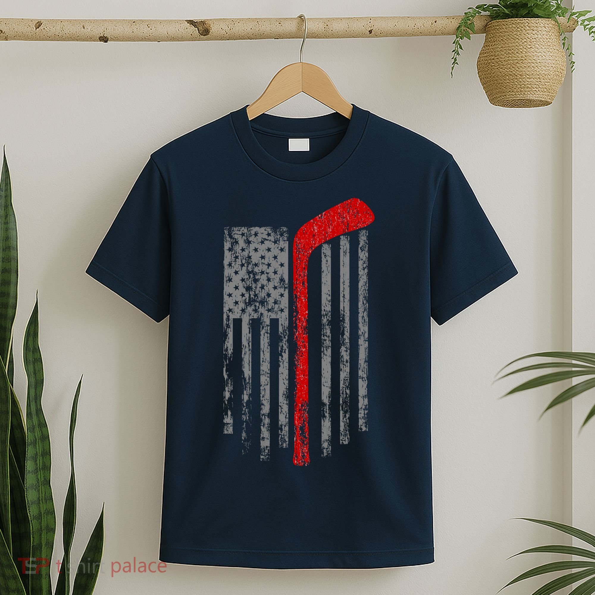 American Team Hockey USA Flag T-Shirt