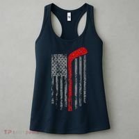 American Team Hockey USA Flag Women's Tank Top thumb 3