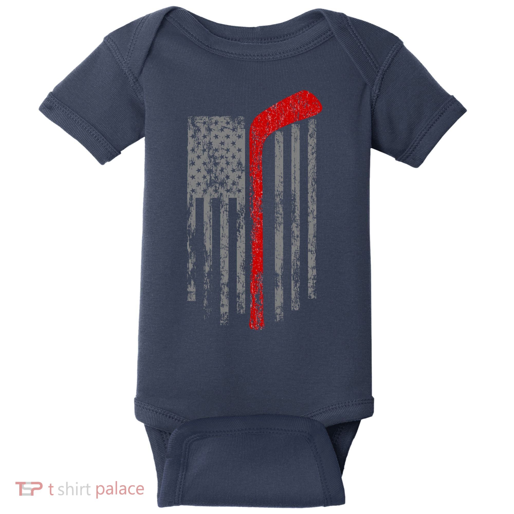 American Team Hockey USA Flag Baby Bodysuit