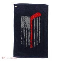American Team Hockey USA Flag Golf Towel thumb 0