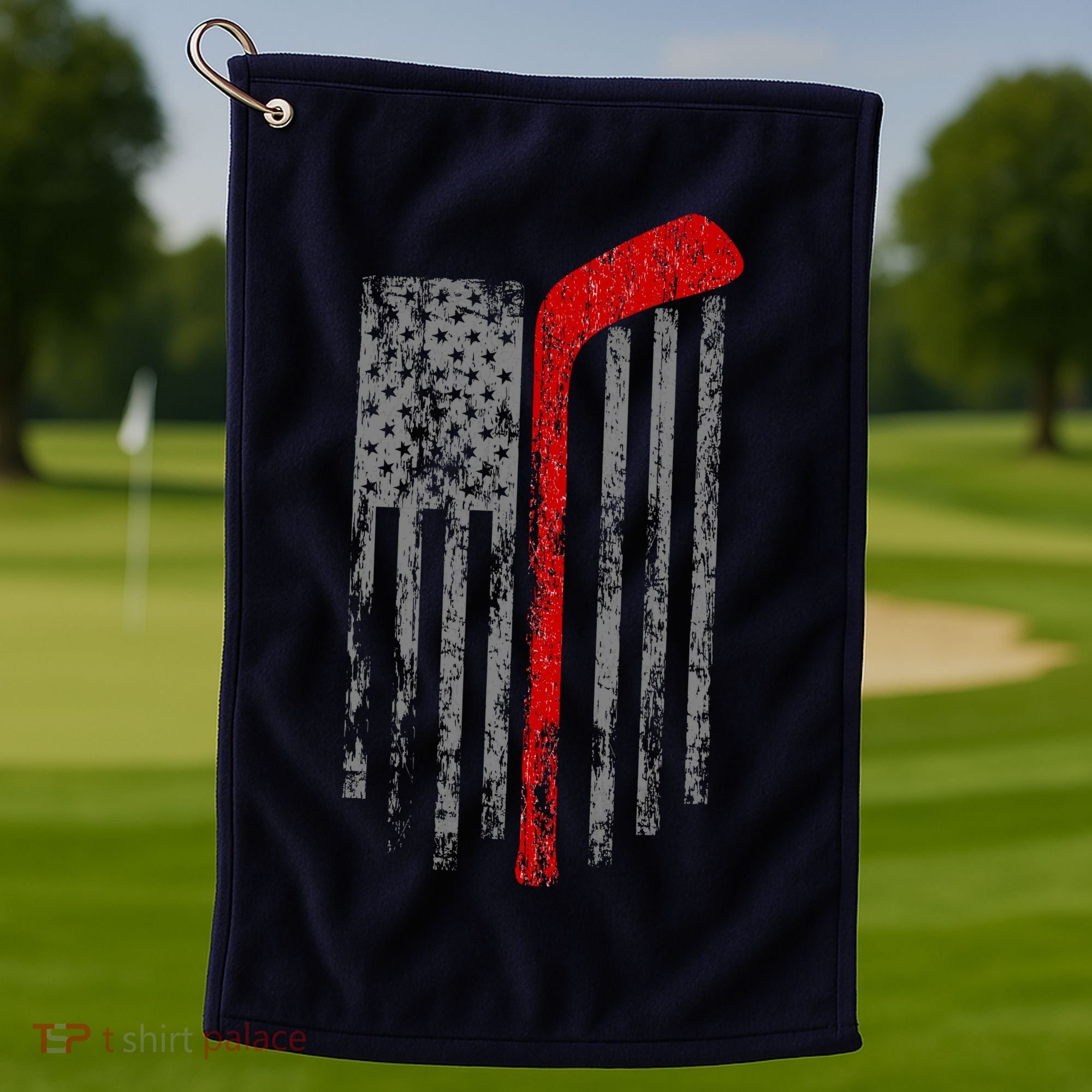 American Team Hockey USA Flag Golf Towel