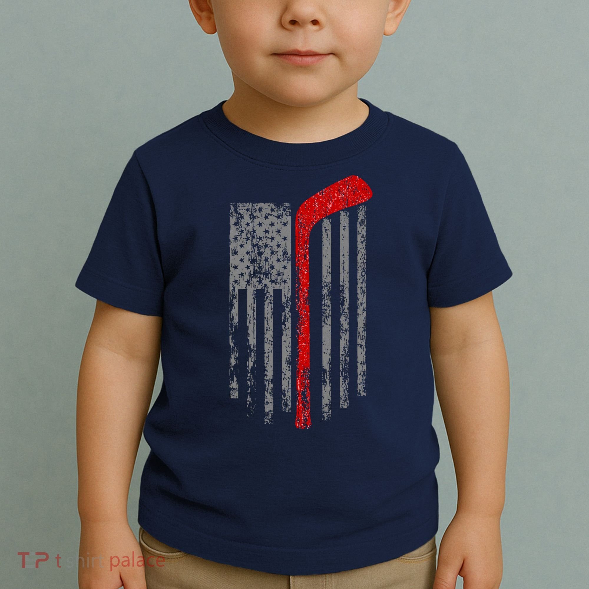 American Team Hockey USA Flag Toddler T-Shirt