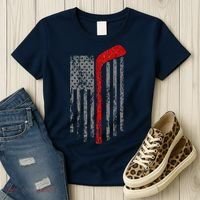 American Team Hockey USA Flag Women's T-Shirt thumb 3