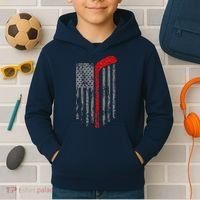 American Team Hockey USA Flag Kids Hoodie thumb 2