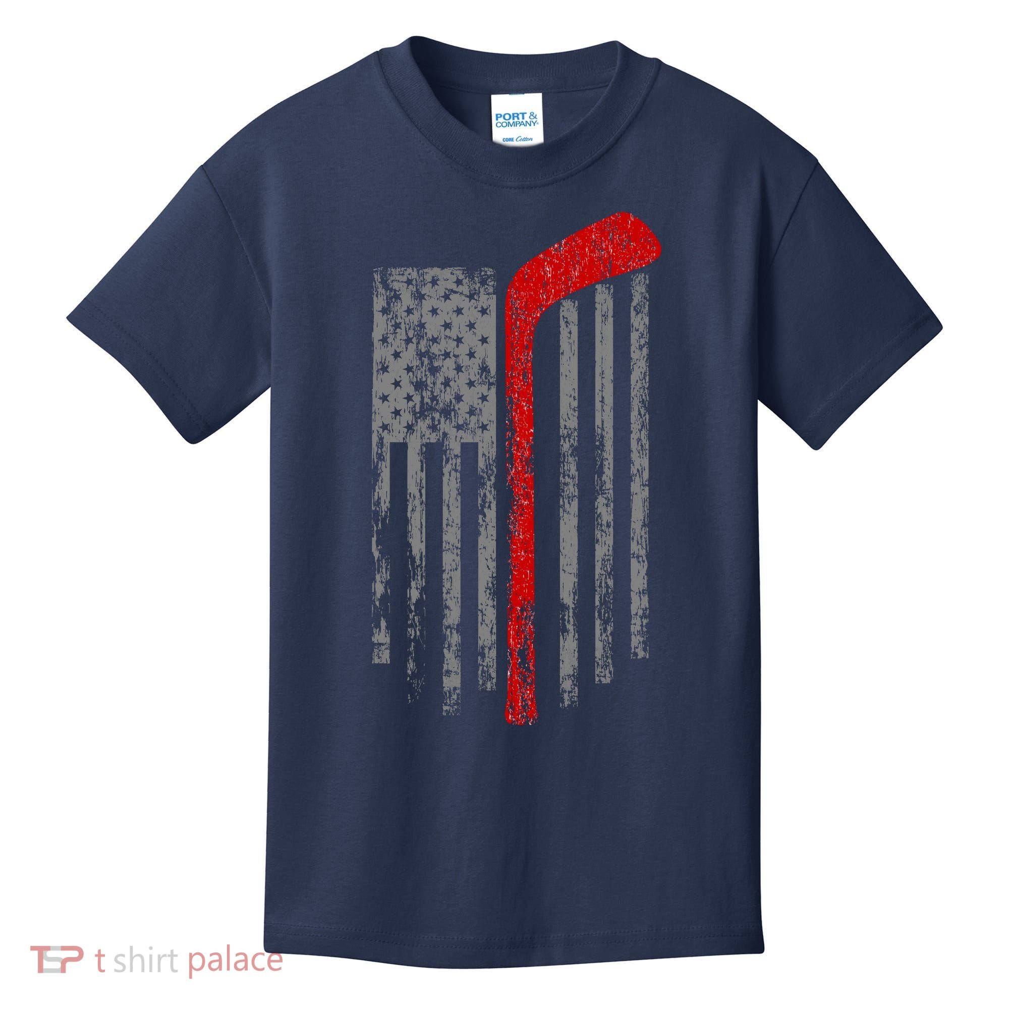 American Team Hockey USA Flag Kids T-Shirt