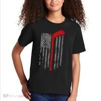 American Team Hockey USA Flag Kids T-Shirt thumb 2