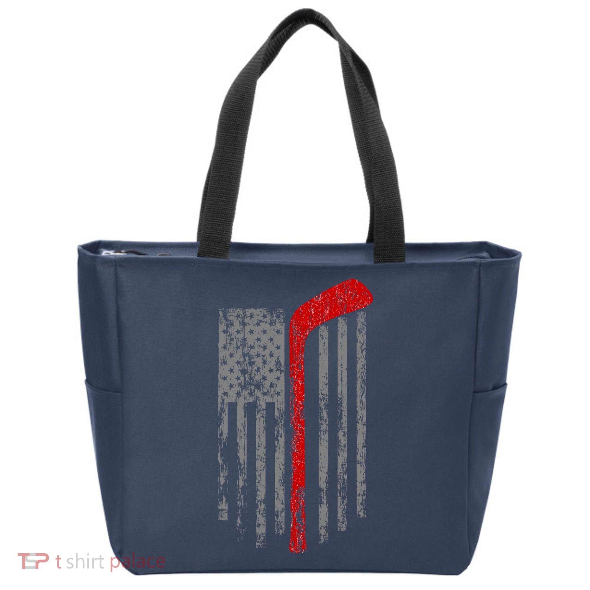 American Team Hockey USA Flag Tote Bag