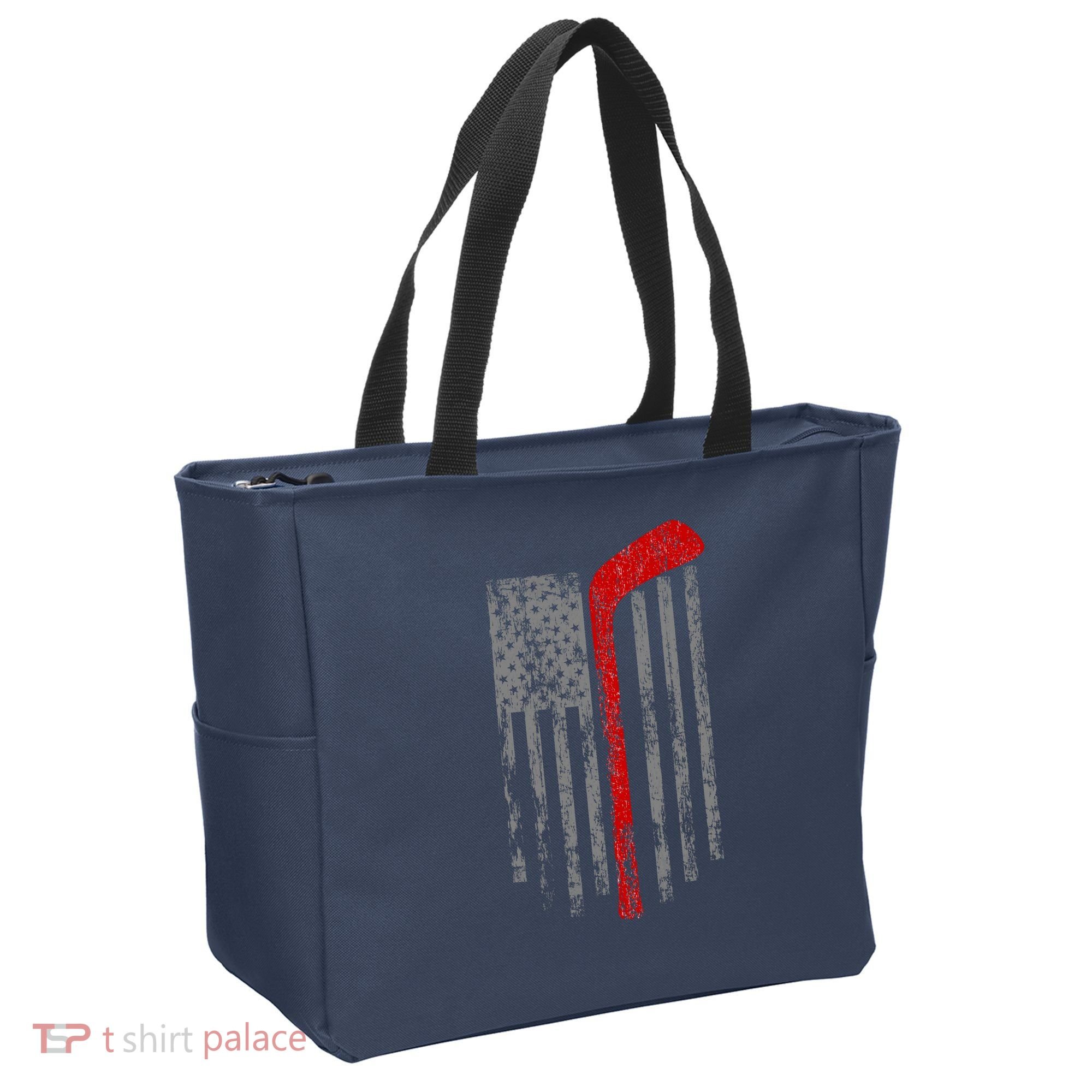 American Team Hockey USA Flag Tote Bag