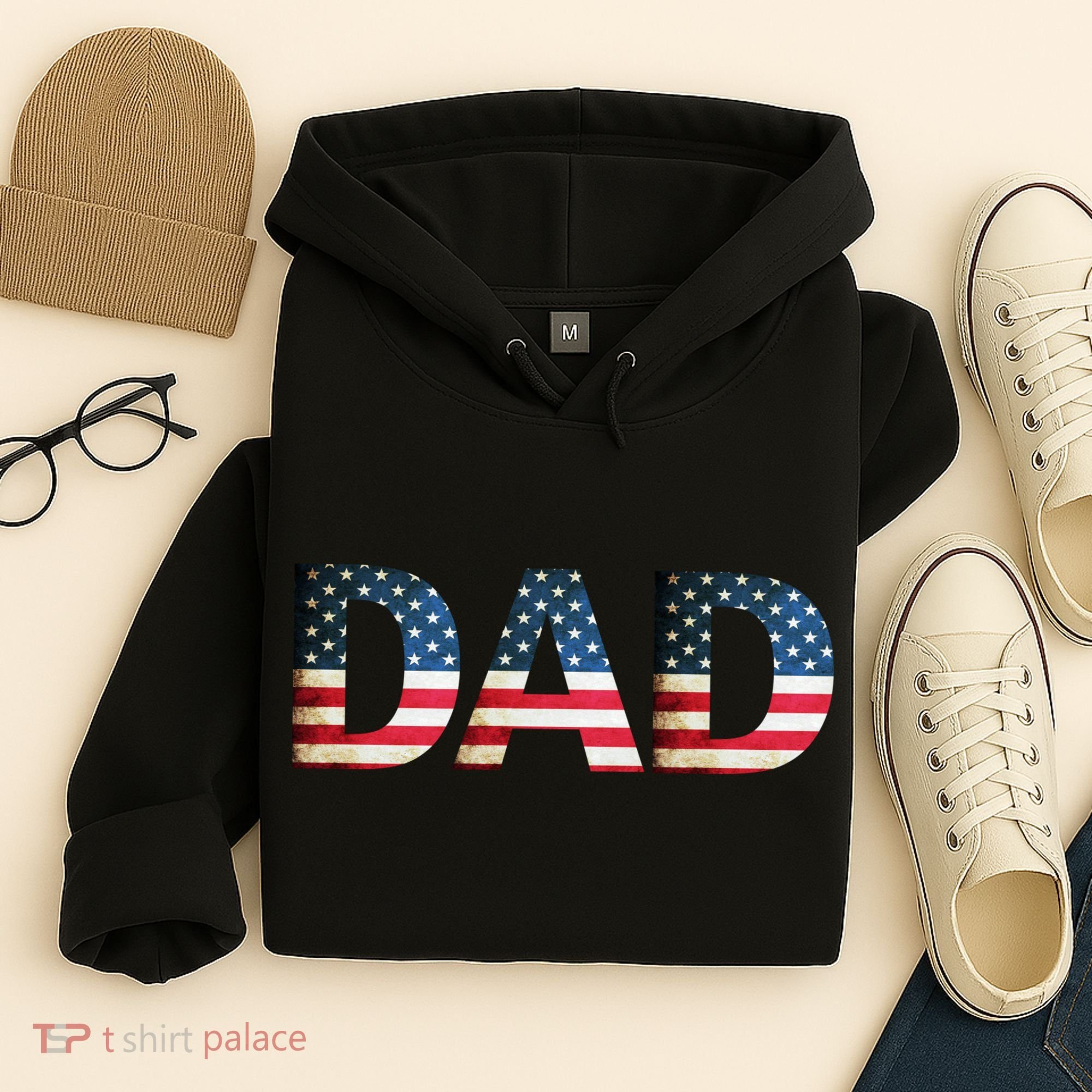 American USA Dad Hoodie