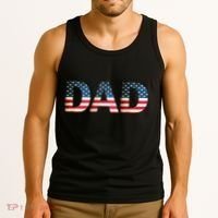 American USA Dad Tank Top thumb 3