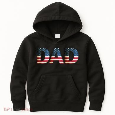 American USA Dad Kids Hoodie