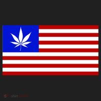 American USA Weed Flag Women's Sweatshirt thumb 2