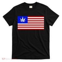 American USA Weed Flag T-Shirt thumb 0