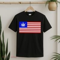 American USA Weed Flag T-Shirt thumb 2