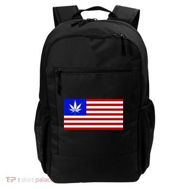 American USA Weed Flag Backpack