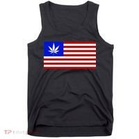 American USA Weed Flag Tank Top thumb 0