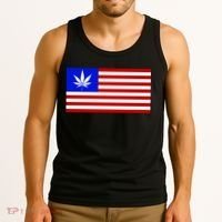 American USA Weed Flag Tank Top thumb 3