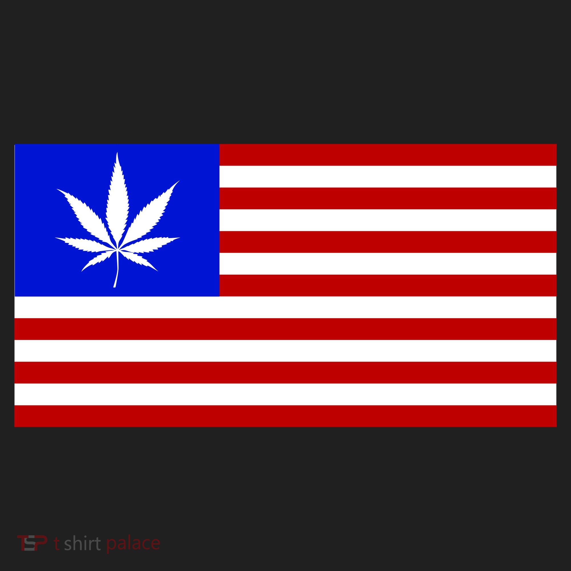 American USA Weed Flag Golf Towel