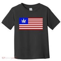 American USA Weed Flag Toddler T-Shirt thumb 0