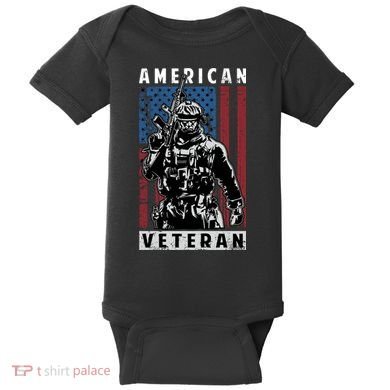 American Veteran Baby Bodysuit