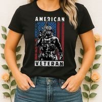 American Veteran Women's T-Shirt thumb 2