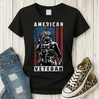 American Veteran Women's T-Shirt thumb 3