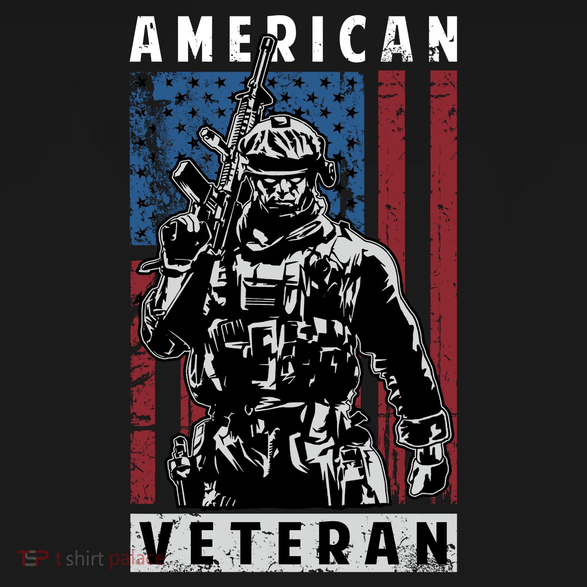 American Veteran Kids Long Sleeve Shirt