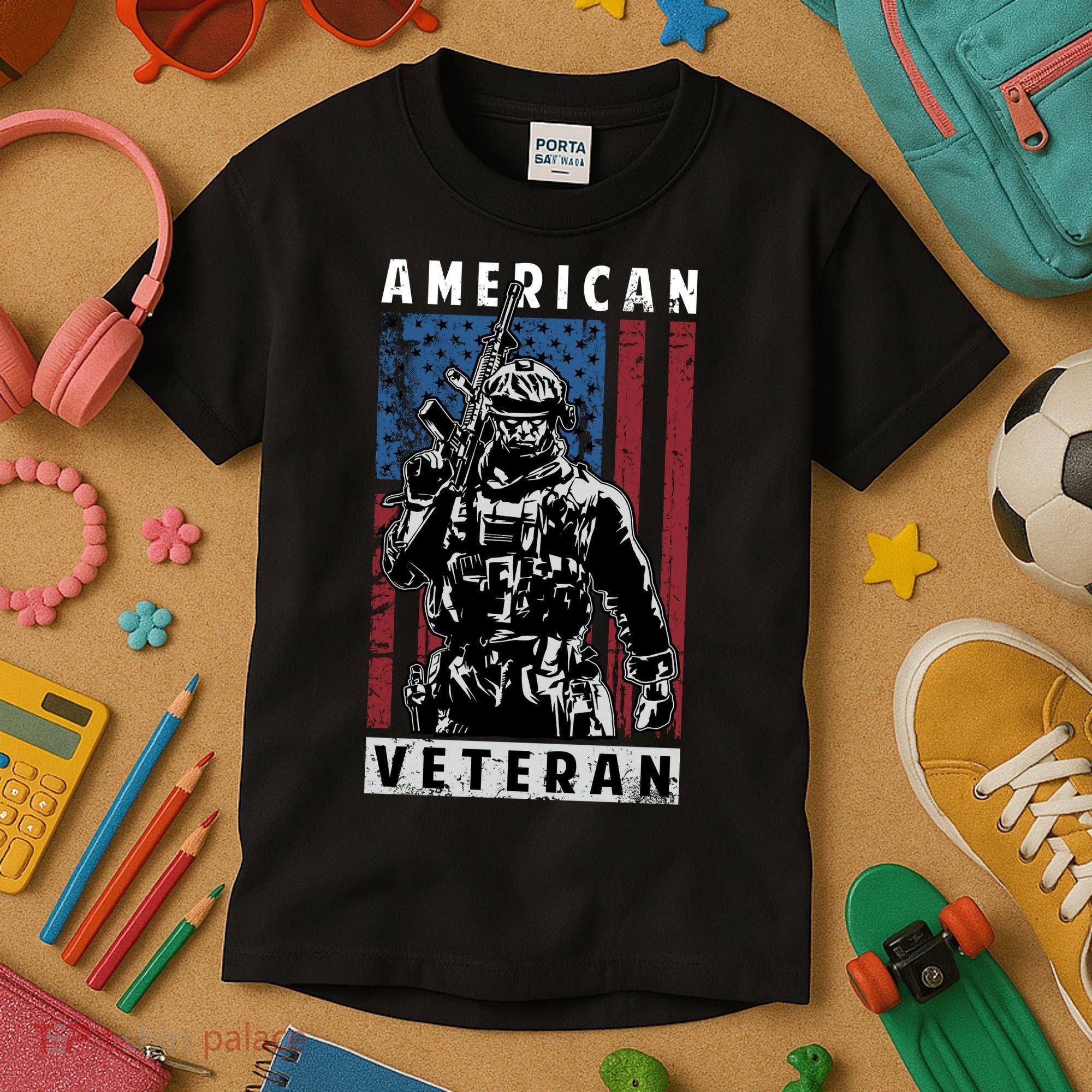 American Veteran Kids T-Shirt