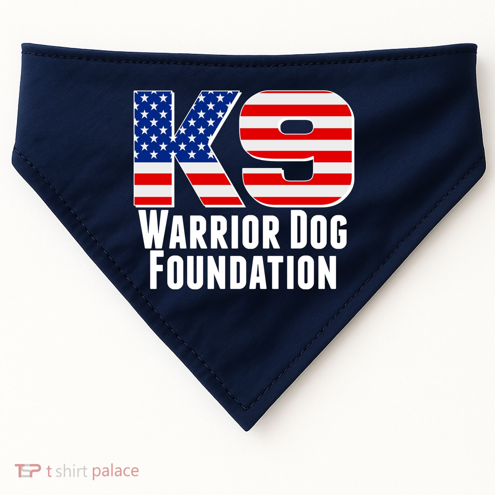 American Warrior K9 Dog Foundation USA-Made Doggie Bandana