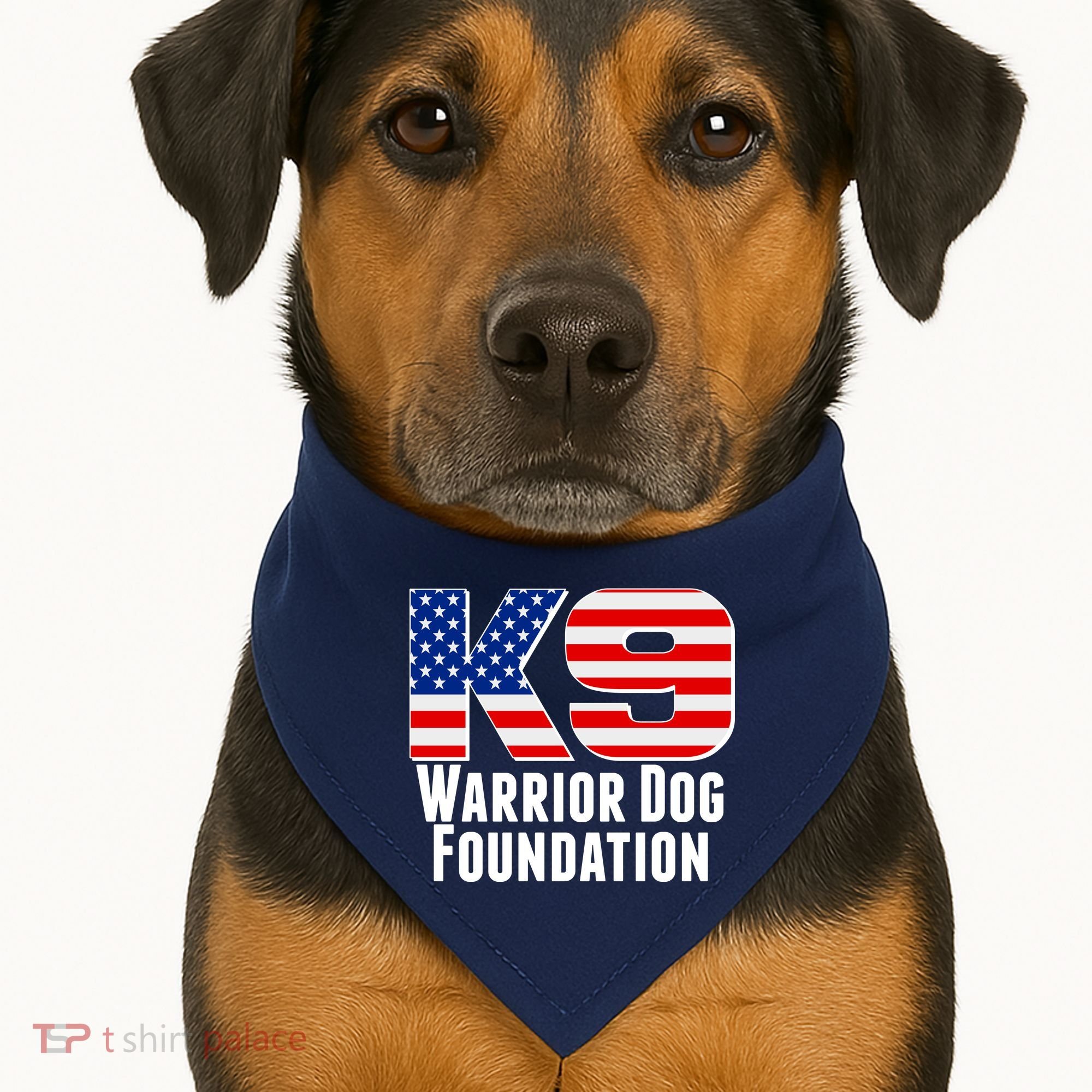 American Warrior K9 Dog Foundation USA-Made Doggie Bandana