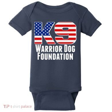 American Warrior K9 Dog Foundation Baby Bodysuit