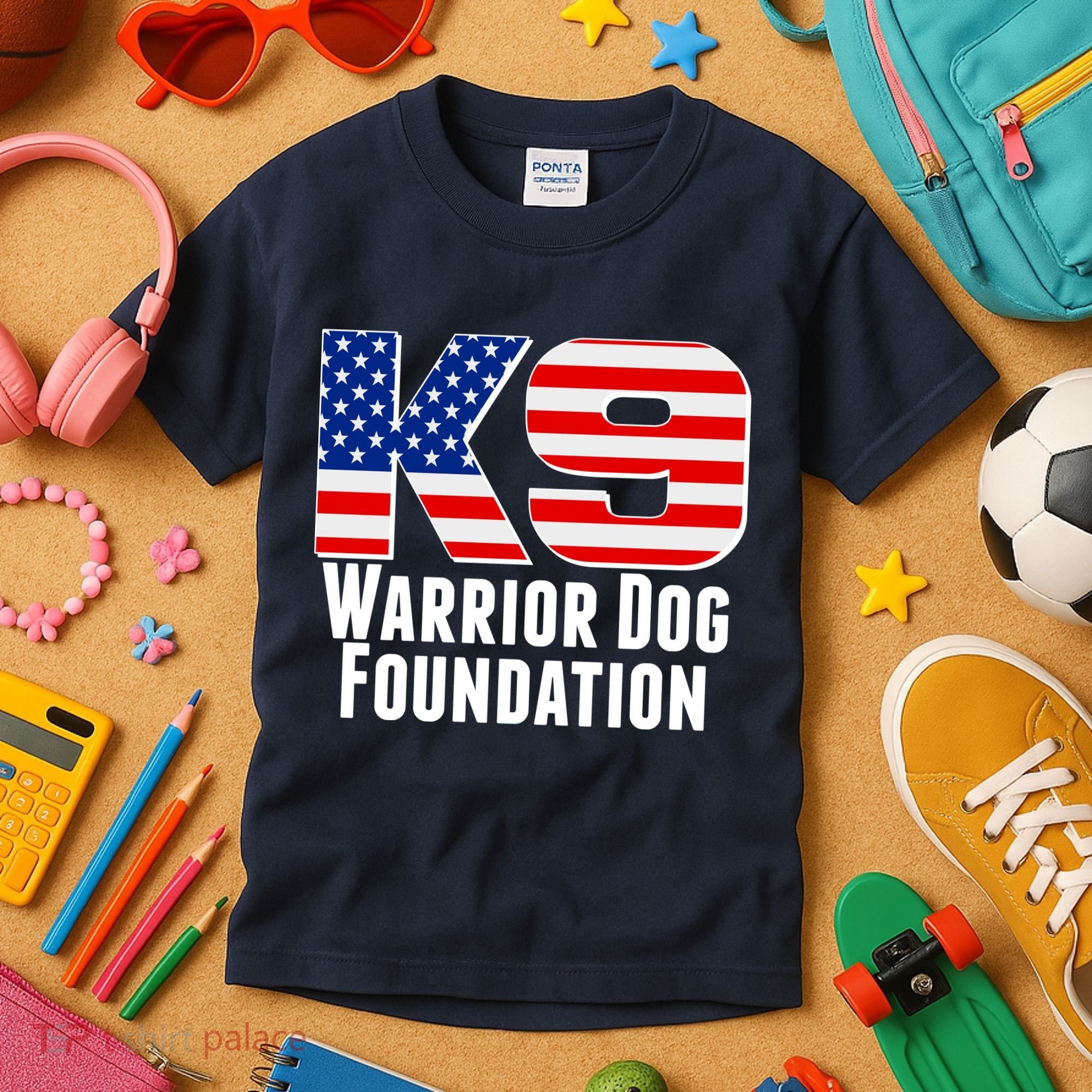 American Warrior K9 Dog Foundation Kids T-Shirt