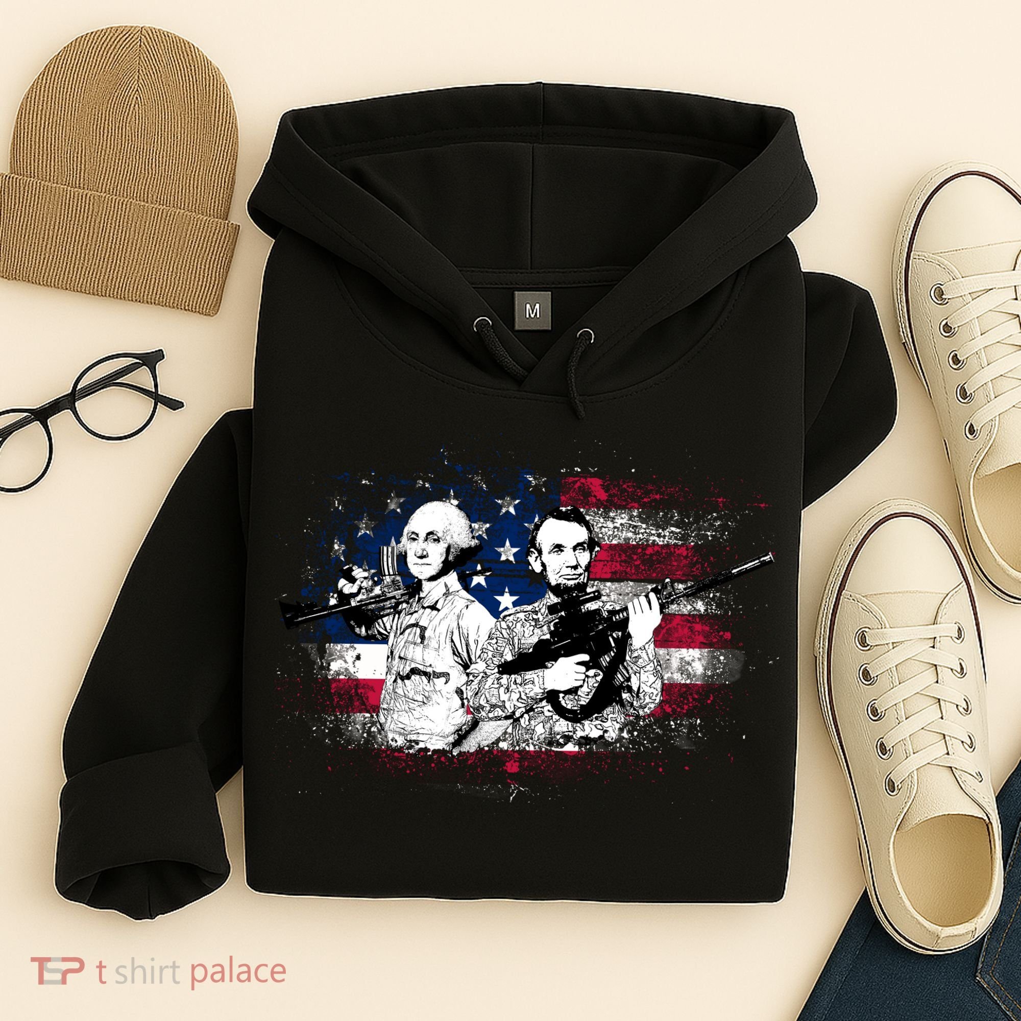 American Washington Lincoln Soldiers Hoodie