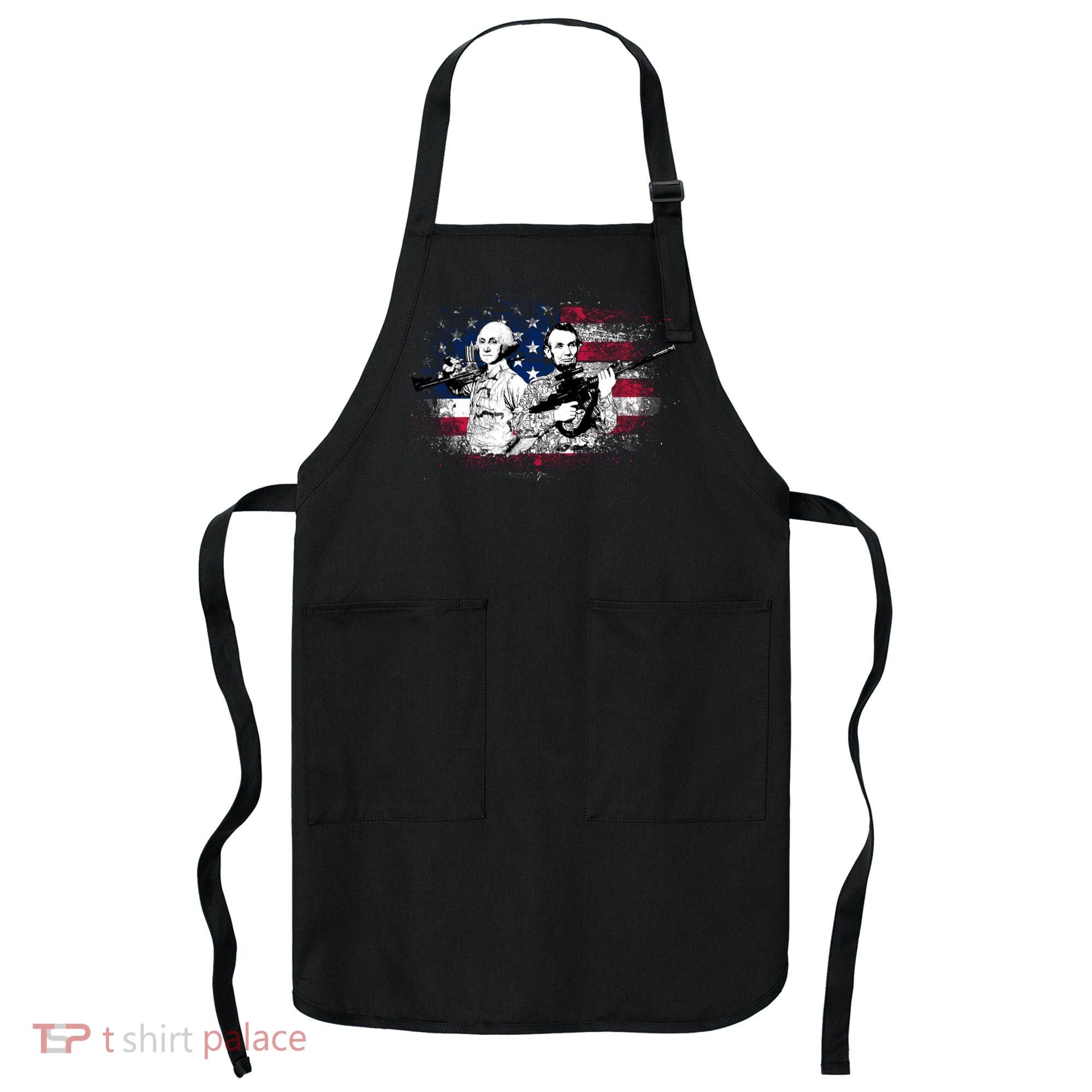 American Washington Lincoln Soldiers Apron