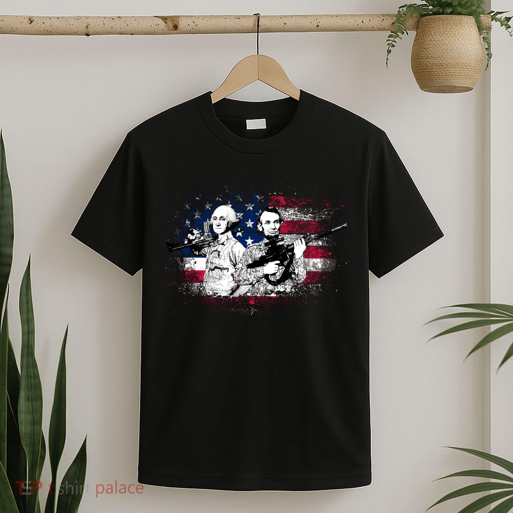 American Washington Lincoln Soldiers T-Shirt