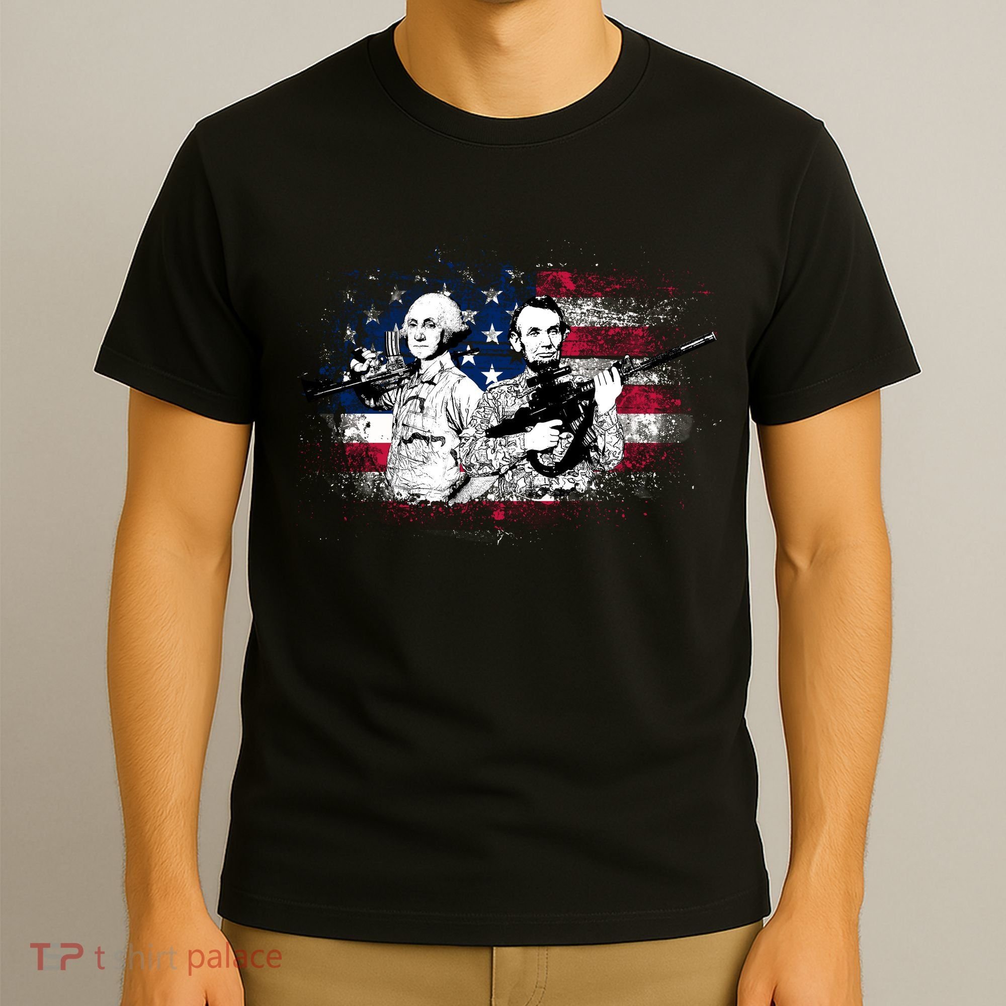 American Washington Lincoln Soldiers T-Shirt
