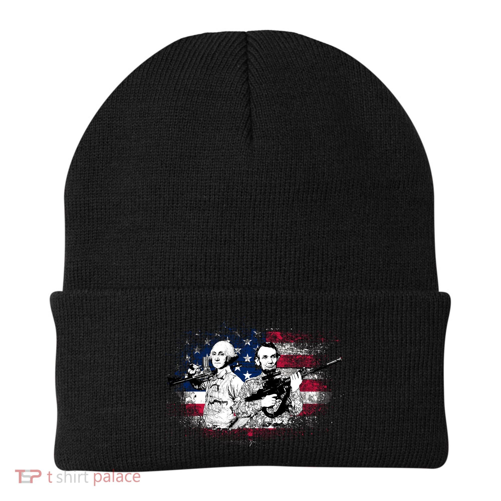 American Washington Lincoln Soldiers Beanie