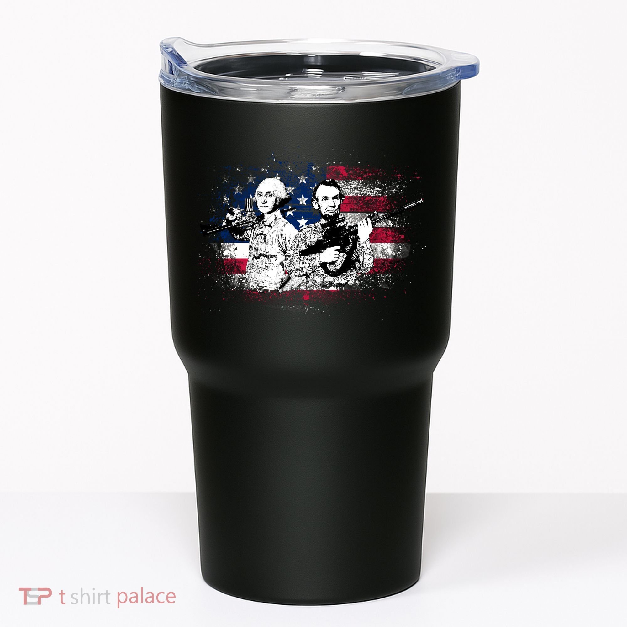 American Washington Lincoln Soldiers Tumbler