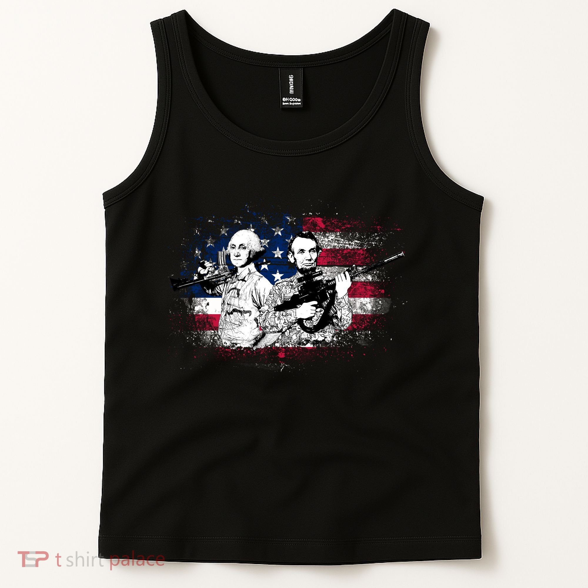 American Washington Lincoln Soldiers Tank Top
