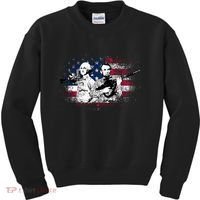 American Washington Lincoln Soldiers Kids Sweatshirt thumb 0