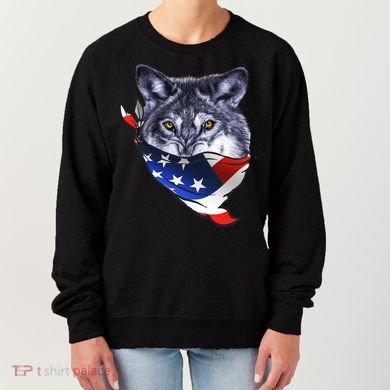 American Wolf USA Bandanna Women's Sweatshirt