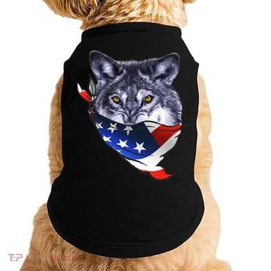 American Wolf USA Bandanna Doggie Tank