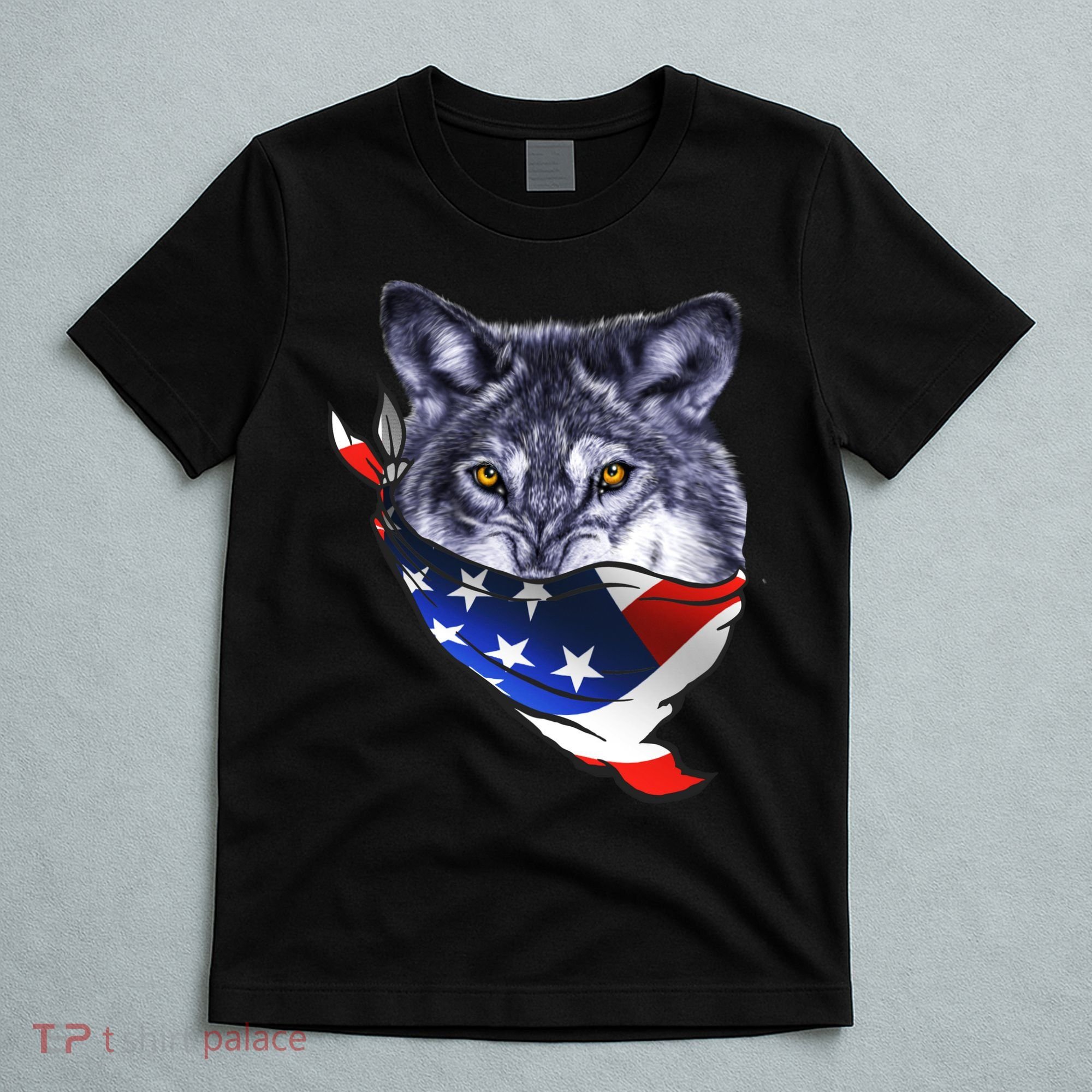 American Wolf USA Bandanna T-Shirt