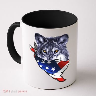 American Wolf USA Bandanna Coffee Mug