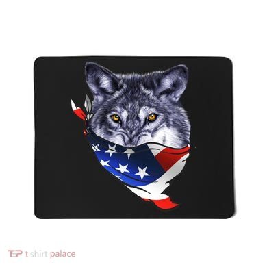 American Wolf USA Bandanna Mousepad