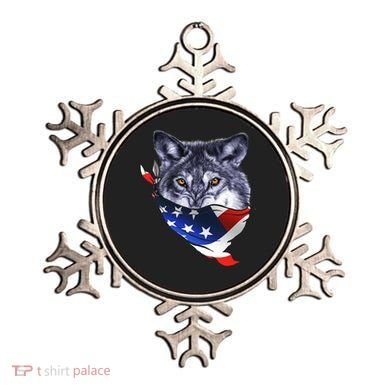 American Wolf USA Bandanna Ornament
